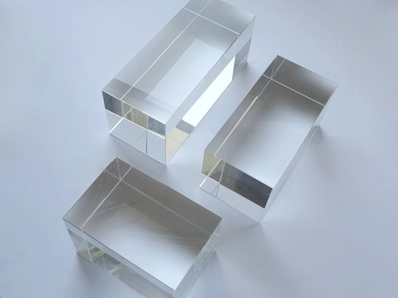 glass cuboid clear, optically pure, 80x80x200 mm